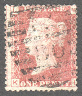 Great Britain Scott 33 Used Plate 94 - KL - Click Image to Close